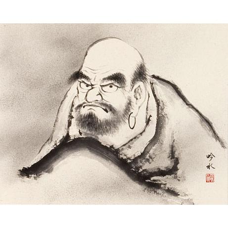 達磨絵師の掛け軸 掛け軸 達磨 (清水雲峰) 掛軸 : 掛け軸・絵画の専門店 掛軸堂