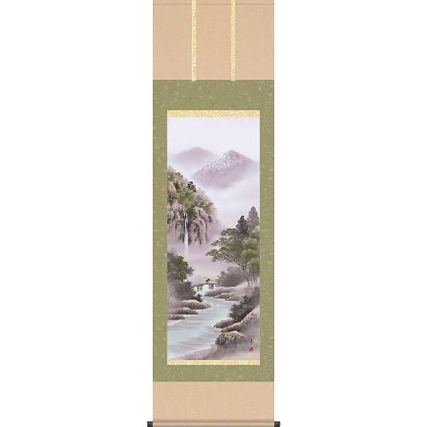 即納品 】【大特価 30％OFF】四神相応山水 伊藤岳仙 （尺五