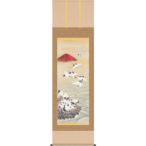 ys6281126; 涌蓮法師筆 近江八景和歌 肉筆紙本掛軸（保護箱）【道】 掛け軸