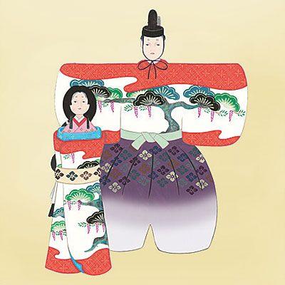 野川秀華「立雛」掛軸 雛人形 雛飾り 桃の節句 お雛様掛軸 (掛け軸) 野川秀華 立雛 （尺三立）約横44.5×縦164cm d4317