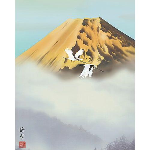 掛け軸/秋風景？/富士？