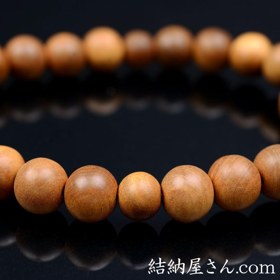 数珠 念珠 白檀(インド産)共仕立 正絹頭付房(桐箱付)(略式 数珠 念珠 白檀(インド産)共仕立 正絹頭付房(桐箱付)(略式