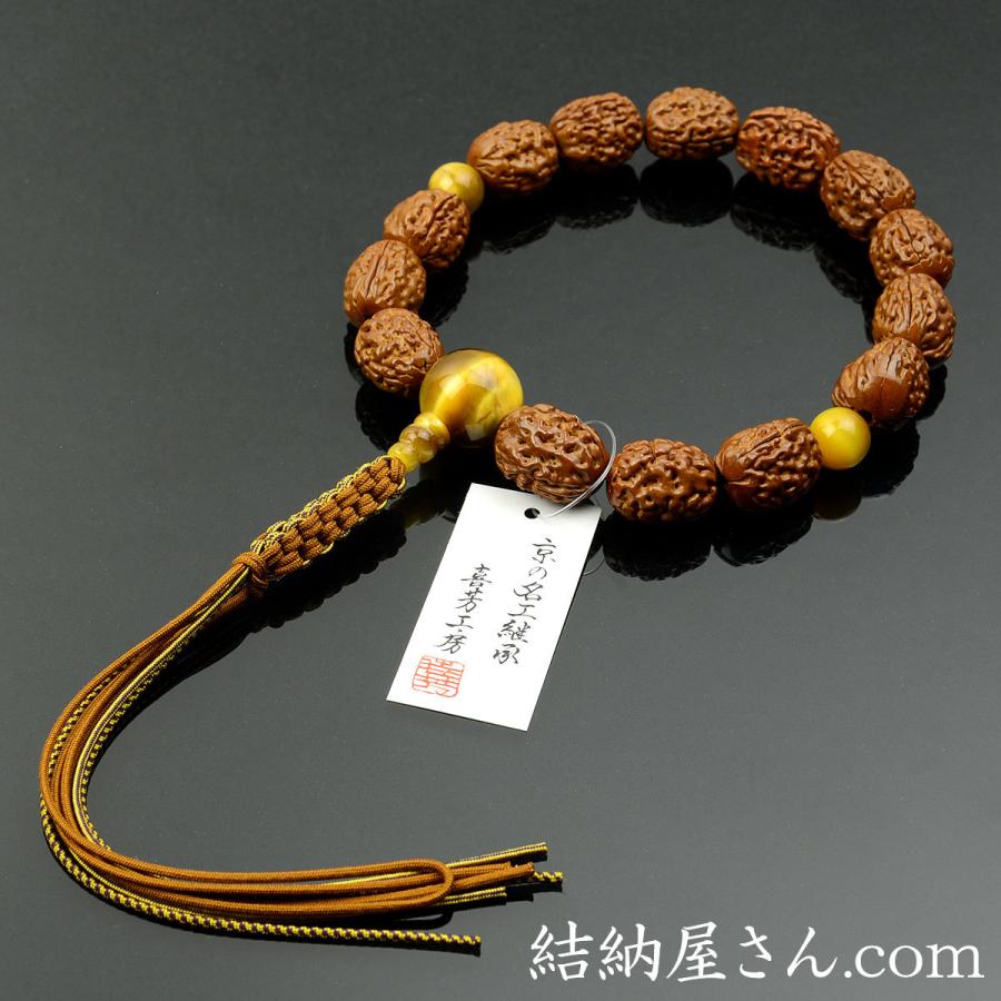 数珠 念珠 高級京念珠 (喜芳工房)三条金剛菩提樹 14珠 金虎目石仕立 八本組房・紐房(桐箱付) 略式数珠(男性用) :f1916:結納屋さん - 通販 - Yahoo!ショッピング 数珠 念珠 高級京念珠 (喜芳工房)三条金剛菩提樹 14珠 金虎目石仕立 八本組房・紐房(桐箱付) 略式数珠(男性用) :f1916:結納屋さん - 通販 - Yahoo!ショッピング