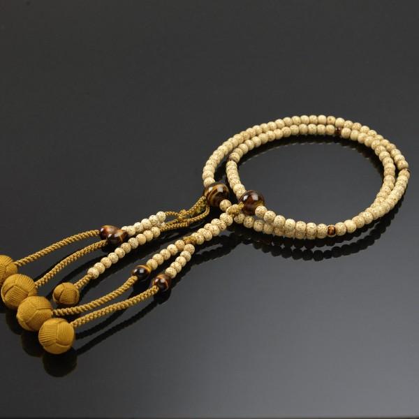 数珠 念珠 （ペア割引）（日蓮宗） （男性用）星月菩提樹 虎眼石 吉祥