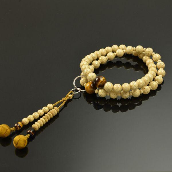 数珠 念珠 （ペア割引）（浄土宗） （男性用）星月菩提樹 虎眼石 吉祥