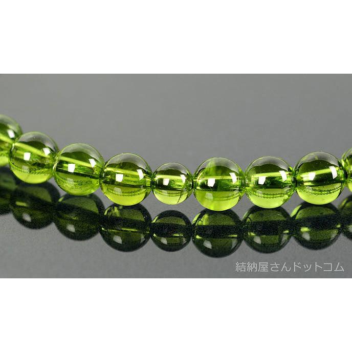数珠 念珠 （限定品）ペリドット（5A）共仕立 正絹頭付弥勒房（桐箱付