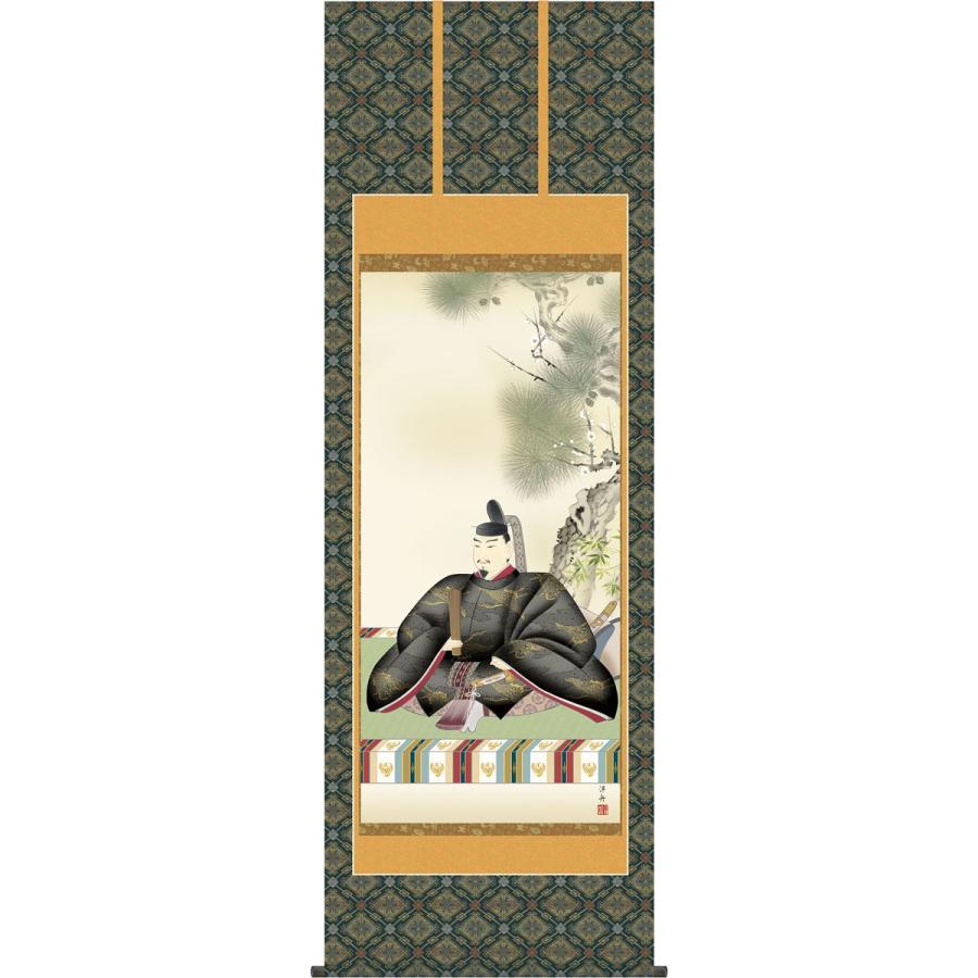 伝・狩野山楽   菅原道真像 天神様   軸先蒔絵 142「菅原道真天拝山図」 | 博多最後の絵馬師 百耕