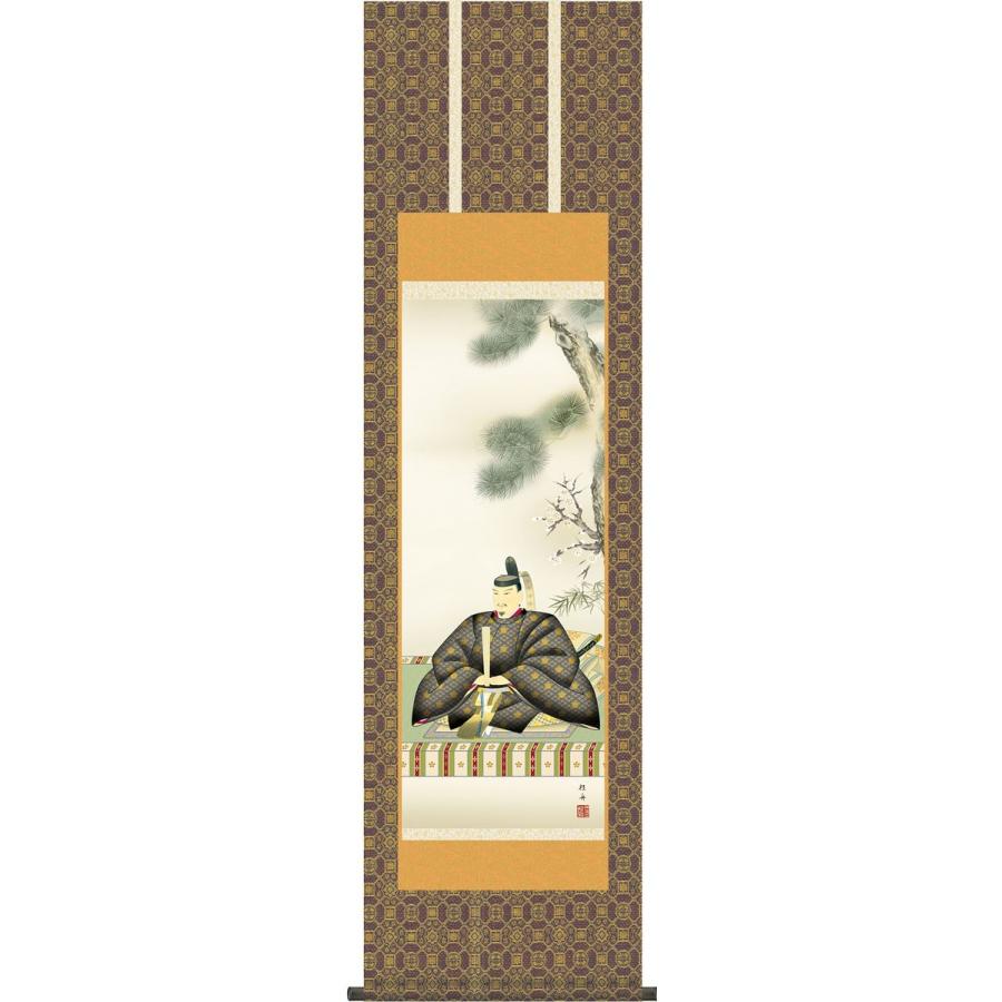 掛軸 (掛け軸) 天神 長江桂舟 尺三立 約横44.5cm×縦164cm g4446 お正月 正月 新年 菅原道真 道真公 慶祝 学業成就 学問