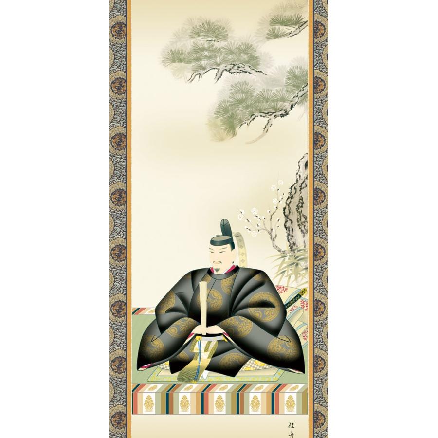 掛軸 (掛け軸) 天神 長江桂舟 尺五立 約横54.5×縦190cm g4685 お正月 正月 新年 菅原道真 道真公 慶祝 学業成就 学問の画像