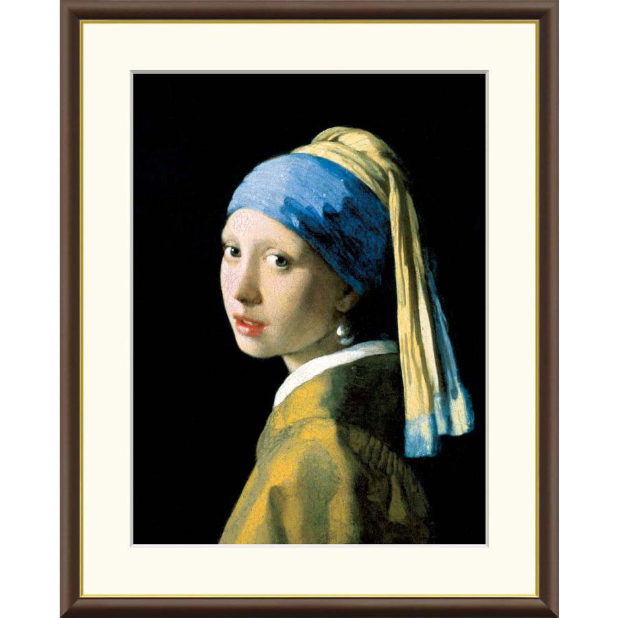 フェルメール 真珠の耳飾りの少女 （F8サイズ）（紐・フック付） 約縦