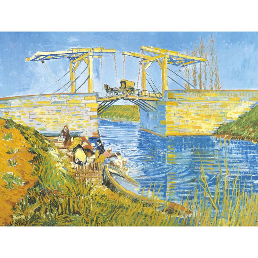 ゴッホ アルルの跳ね橋 （F6サイズ）（紐・フック付） 約横52×縦42cm