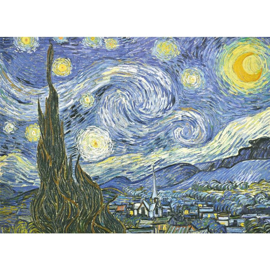 ゴッホ 星月夜 （F4サイズ）（紐・フック付） 約横42×縦34cm 