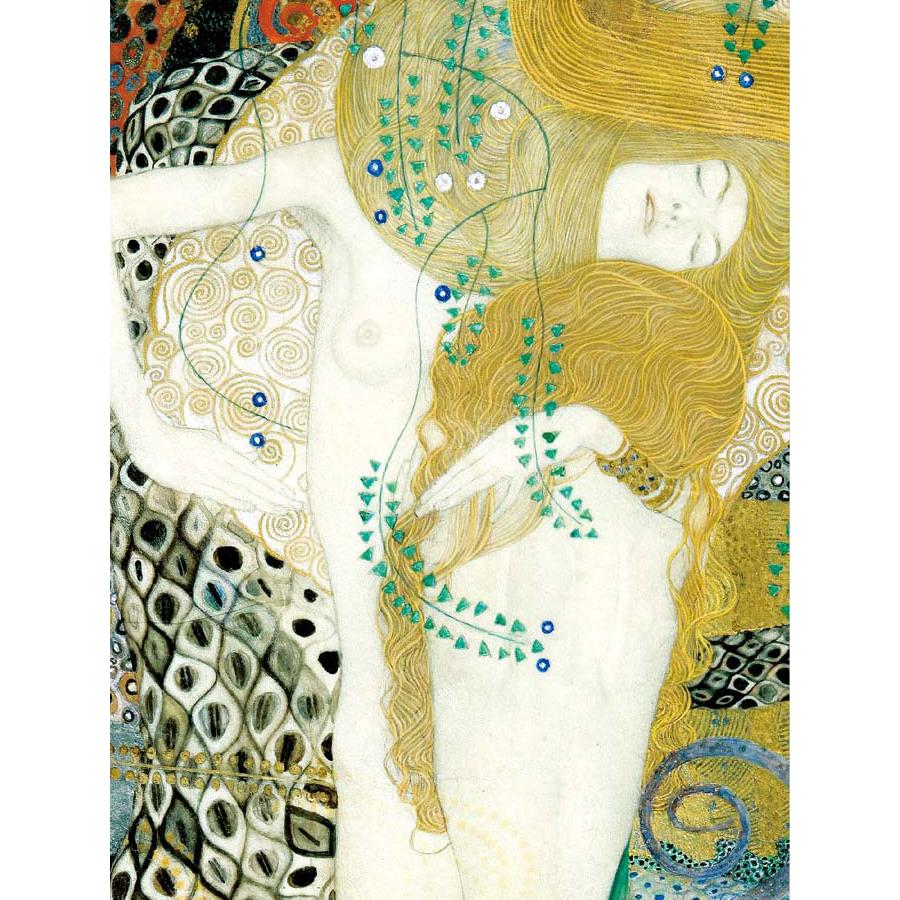 クリムト 水蛇I （F4サイズ）（紐・フック付） 約縦42×横34cm