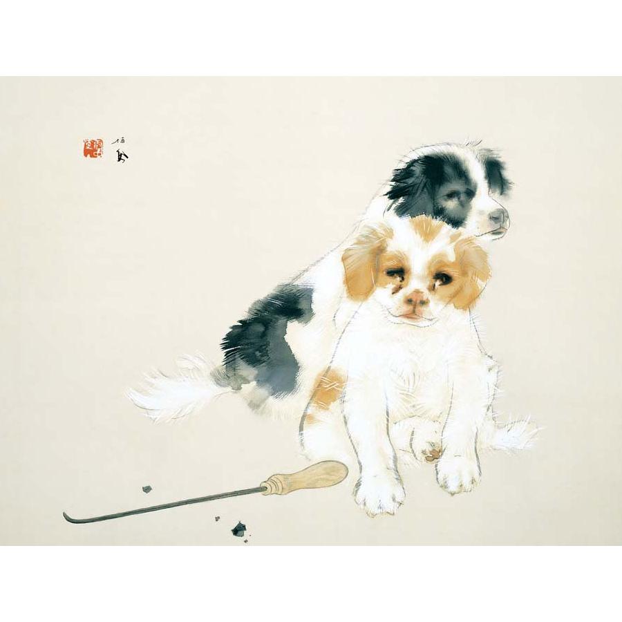 竹内栖鳳 爐邊 （F8サイズ）（紐・フック付） 日本の名画 約横61×縦49.5cm インテリアアート（額絵） 伝統の日本画 g5588 額入り アート リビング 玄関_1