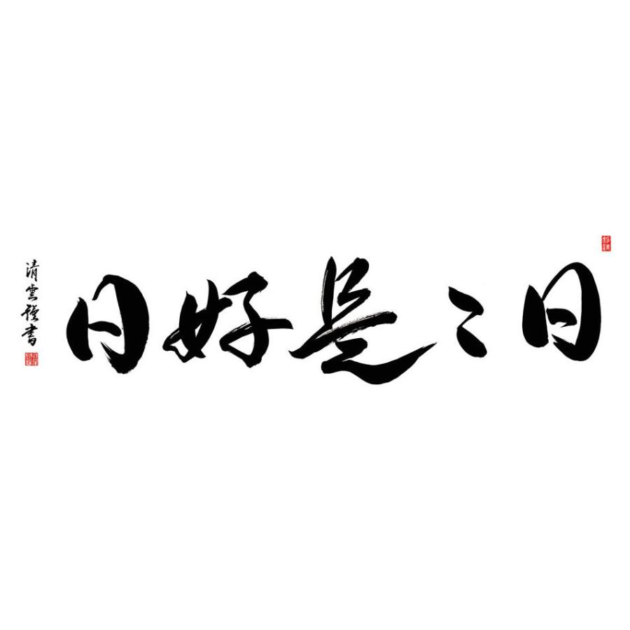 日々是好日(額入り) 吉村清雲 約横124×縦48cm g6212 KZ3E3-047 (代引不可) 仏書 法事 法要 供養 仏事 仏間 初盆 追善供養 お盆 彼岸 お彼岸 命日の画像