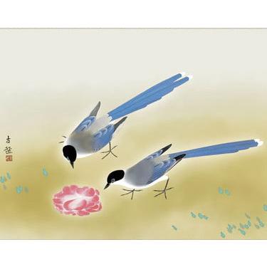 掛け軸/月下の鳥？ 掛け軸/月下の鳥？ Yahoo!オークション -「掛け軸