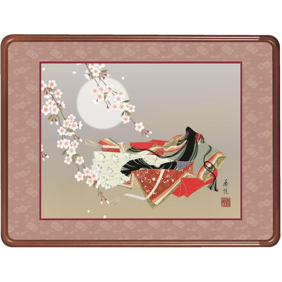お雛様額飾り 最高級女桑額 小野小町 西尾香悦 約横63cm×縦48cm g6464
