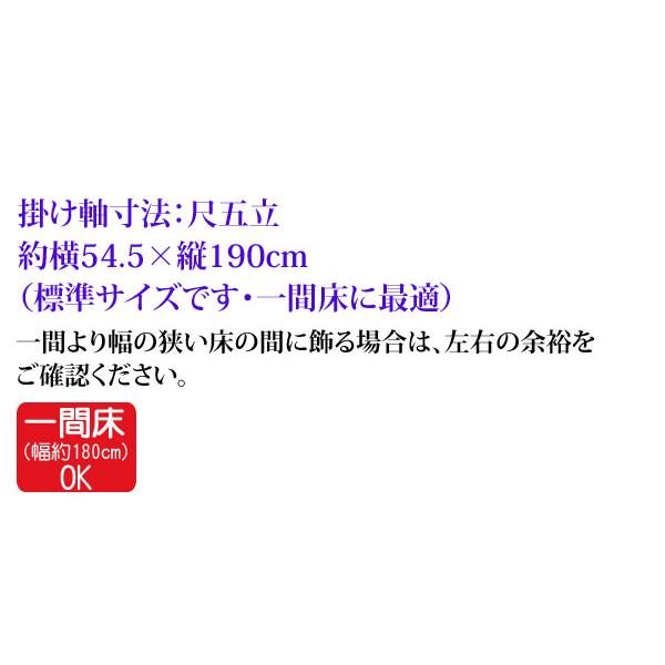 掛軸 (掛け軸) 紅梅鳩図 宮本武蔵 尺五立 約横54.5cm×縦190cm g7036 KZ5G9-160 日本画 巨匠 お祝い 御祝 贈答 贈り物_2