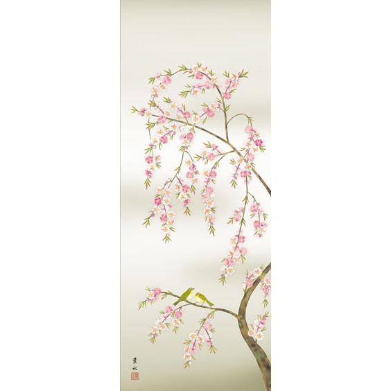 掛軸 花鳥画 あさがお 中国画 中国 掛軸 花鳥 蝶 朝顔 まとめ トーハク
