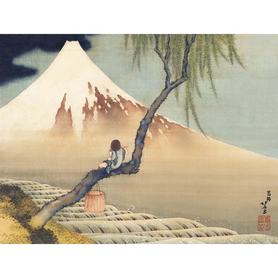 葛飾北斎 富士と笛吹童図 （F8サイズ）（紐・フック付） 日本の名画 約横61×縦49.5cm インテリアアート（額絵） 伝統の日本画 g8715 J2-134 リビング 玄関_1