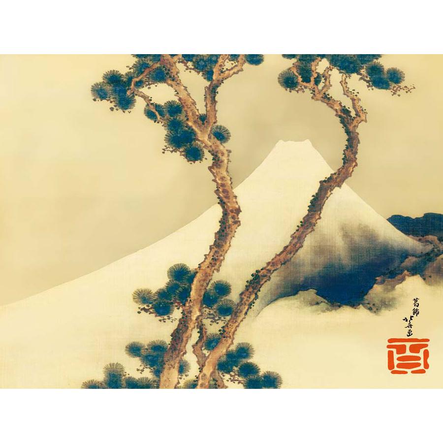 葛飾北斎 松越えの富士 （F8サイズ）（紐・フック付） 日本の名画 約横61×縦49.5cm インテリアアート（額絵） 伝統の日本画 g8718 J2-135 リビング 玄関_1