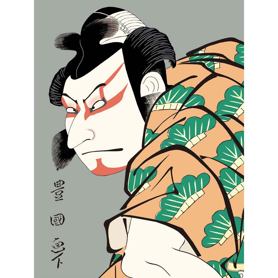 歌川豊国 二代中村仲蔵の松王丸 （F8サイズ）（紐・フック付） 浮世絵 役者絵 約縦61×横49.5cm インテリアアート（額絵） 伝統の日本画 g8787 J5-G018_1
