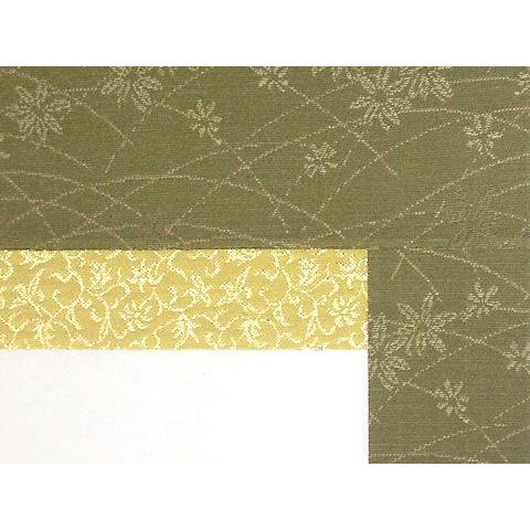 白抜掛け軸 （半切 緞子丸表装）趣彩掛軸(1本)+ 高級桐箱(1個)セット