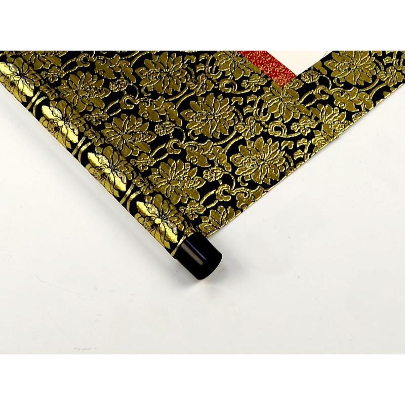 白抜掛け軸 （尺五立仏用・タイプA 蓮華紋）趣彩掛軸(1本) + 高級桐箱