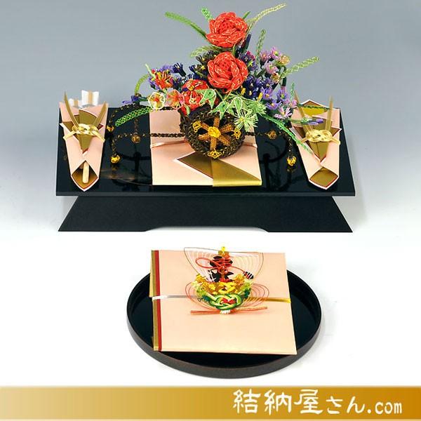 結納 略式結納品 御所車アレンジセット1（目録・毛せん付）