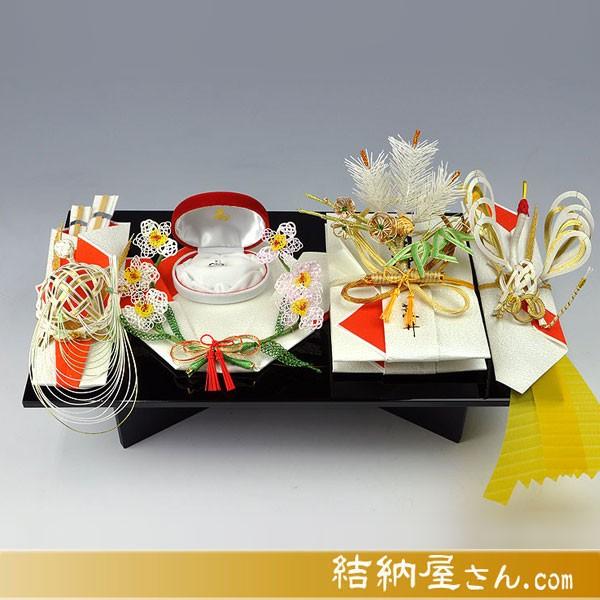 結納 略式結納品 美雪セット スタイル2（ホワイト）（毛せん付）
