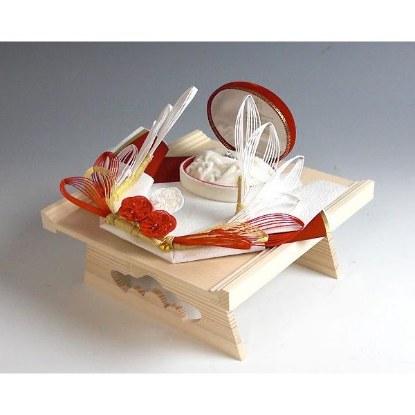 結納 略式結納品 わたゆきアレンジセット（毛せん・目録・指輪飾り台付