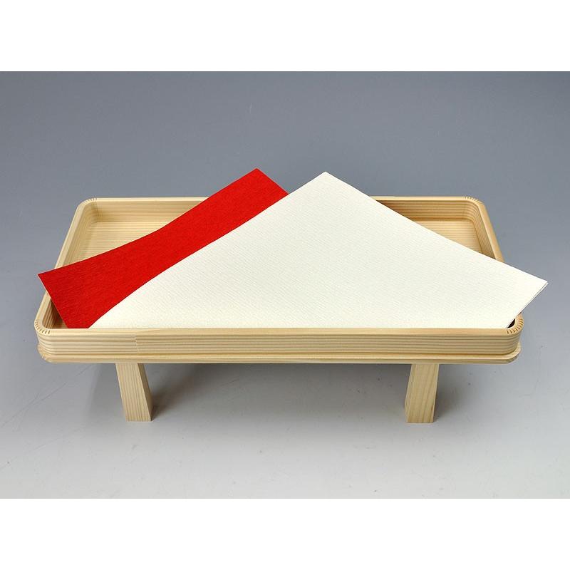 結納品 結納品 略式 孔雀3点セット（白木台）（毛せん付） : 結納屋さん
