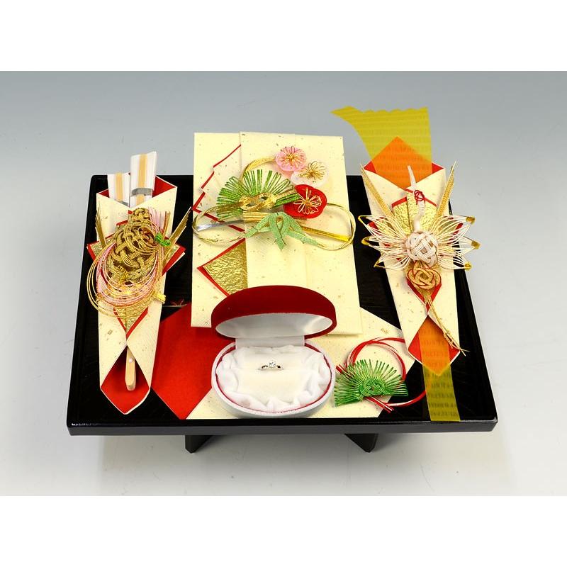 結納 略式結納品 富貴アレンジセット（毛せん・指輪敷紙付） : 結納屋