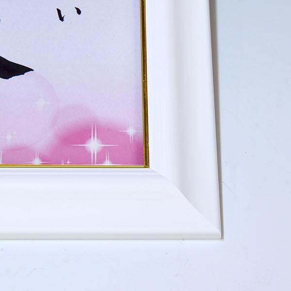 デザイン命名書 A4ホワイト額（梅1）結納屋さんの毛筆手書き命名書