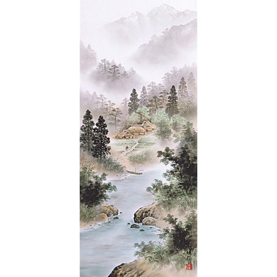 掛け軸　山水 掛け軸 掛軸 水墨山水 倉地邦彦 （真作・新品） : 掛け軸の専門