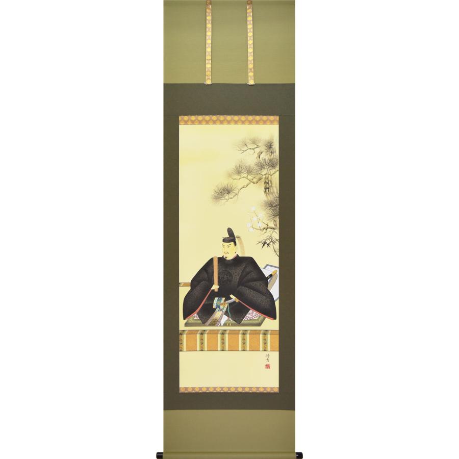 掛軸 (掛け軸) 天神様 佐々将吉 尺五立 約横54.5cm×縦190cm p9822