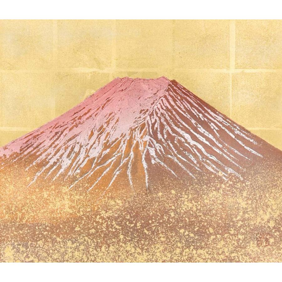 掛軸 赤富士 京都箔工芸家 西山勧修2.2 5尺170 掛軸 赤富士 京都箔工芸家 西山勧修2.2 5尺170 掛軸 赤