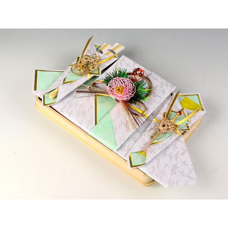 (結納返し)  略式結納品 スイートピー・青（風呂敷付（３幅・無地）） | ブランド登録なし | 04