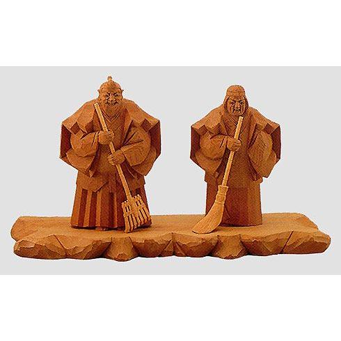 高砂人形 一位一刀彫 北出広之作 6寸（約18cm）（台付） : 結納屋