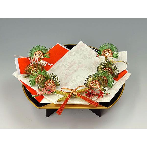 松鶴指輪・記念品用飾り台(会席盆足付)