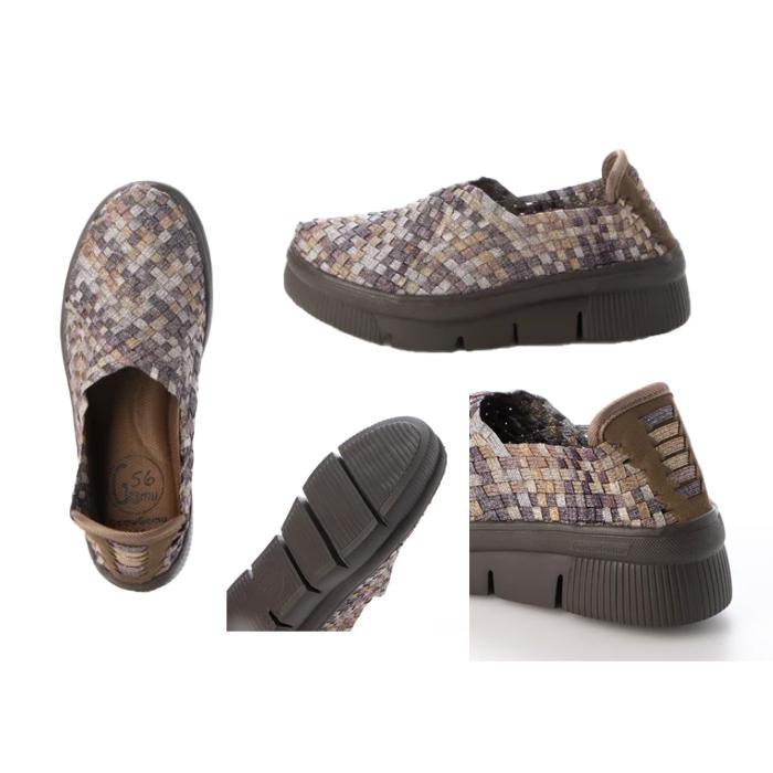 Gomu 56（ゴムゴム） プラットフォーム 2WAY スリッポン スニーカー