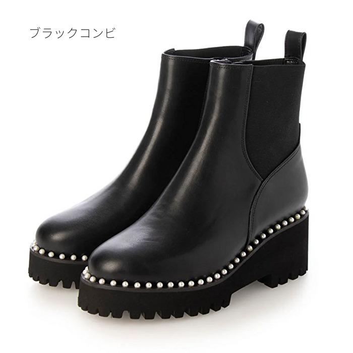 EVOL（イーボル） 6.5cm厚底ソールサイドゴアショートブーツ IX5512