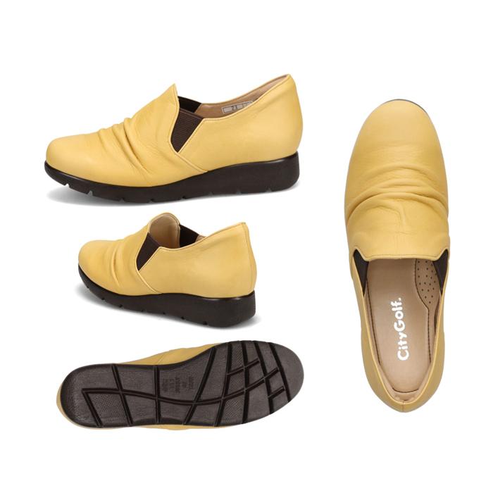 City Golf シティ ゴルフ GFL5261A 定番的で好評を頂いているラスト使用 スリップオン カジュアルシューズ レディース シューズ 靴 正規品