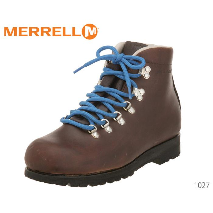 MERRELL メレル LEATHER レザー 1027 j1027 BROWN×MOGANO メンズ 