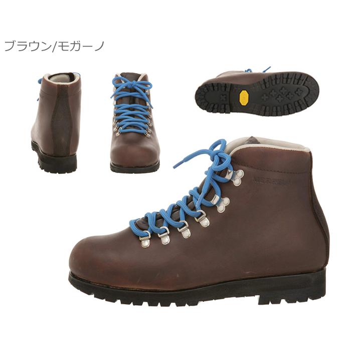 MERRELL メレル LEATHER レザー 1027 j1027 BROWN×MOGANO メンズ レディース ブーツ 正規品｜yuirindou92｜02