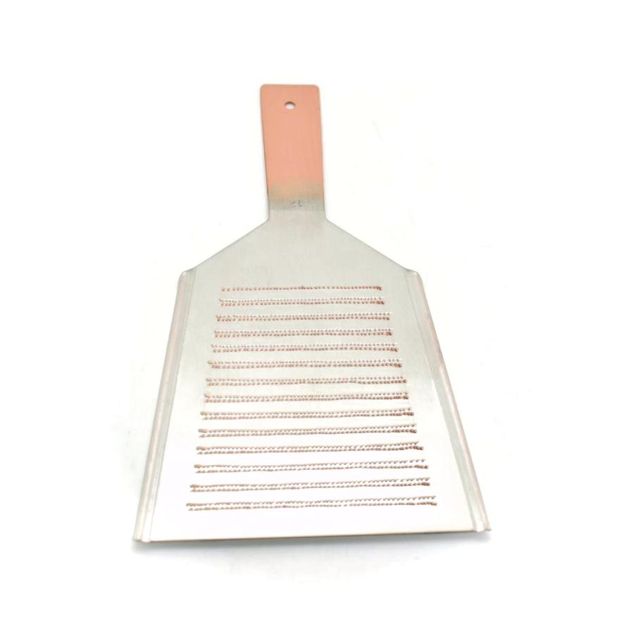 合田商店 完全手打ち目立て 手作り銅おろし金【12号】(16 x 27 cm