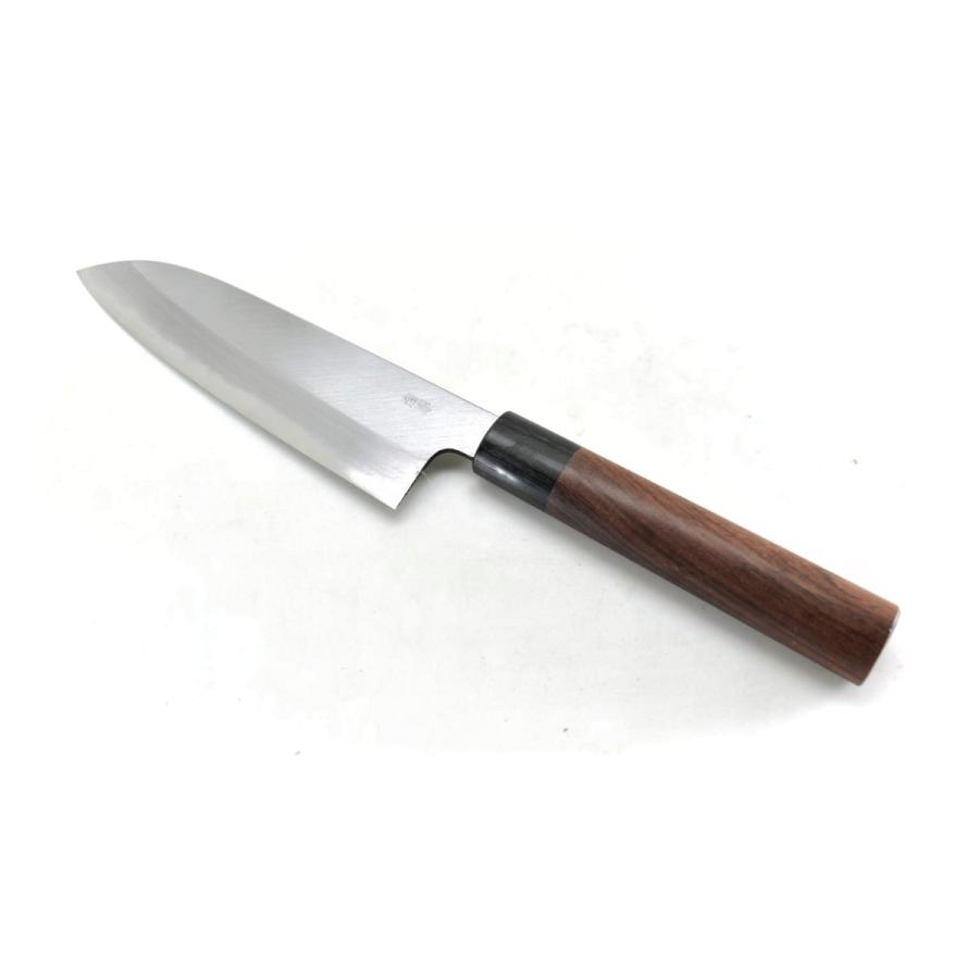 光一作《森本刃物》安来鋼白紙2号割込 本霞 和三徳 170 mm【紫檀 光一作《森本刃物》安来鋼白紙2号割込 本霞 和三徳 170 mm【紫檀
