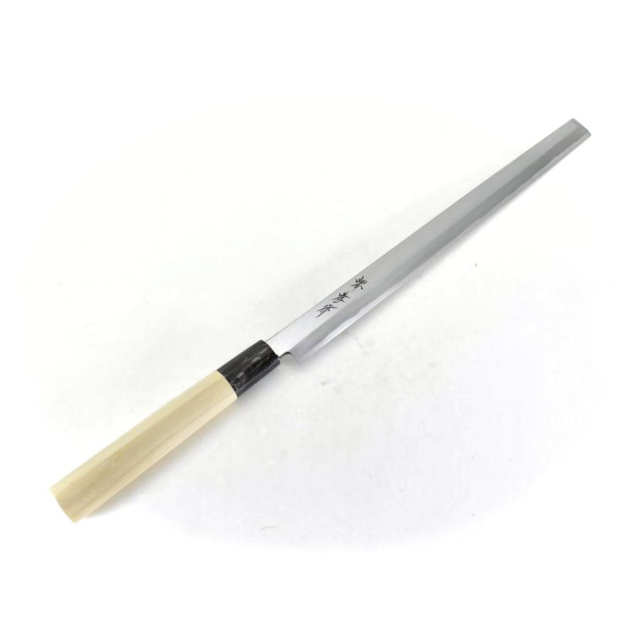 堺孝行《霞研水牛柄》安来白三鋼　蛸引 300 mm 【水牛柄】