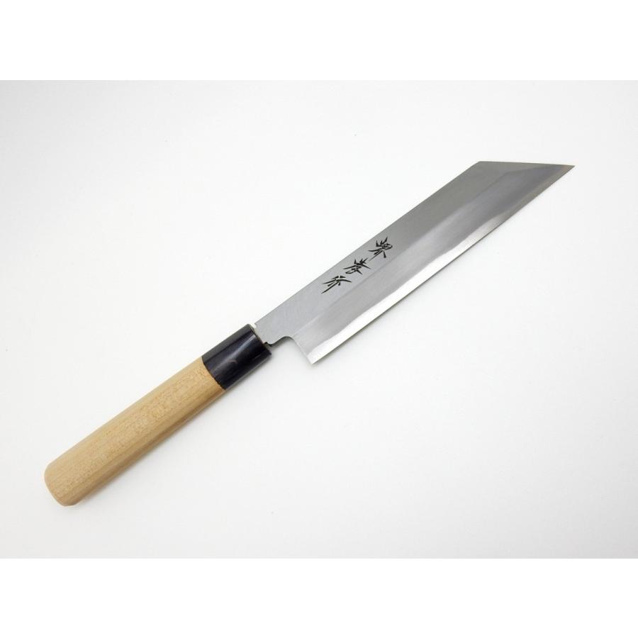 堺孝行 堺孝行《霞研水牛柄》安来鋼白紙 むき物庖丁 180 mm 【水牛柄