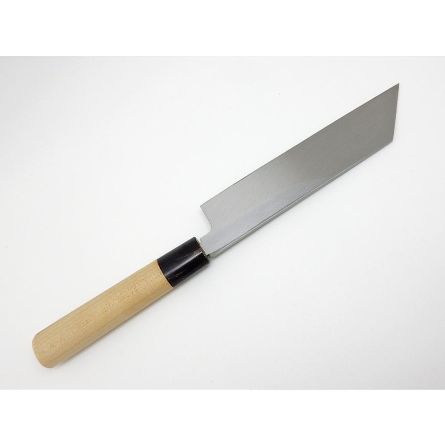 堺孝行 堺孝行《霞研水牛柄》安来鋼白紙 むき物庖丁 180 mm 【水牛柄